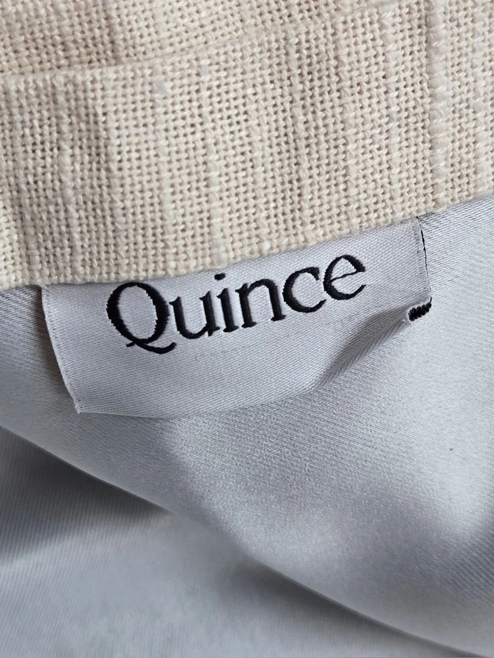 NWOT QUINCE Set Of 2 48x96 Cotton Slub Room Darkening Curtains Natural 1098